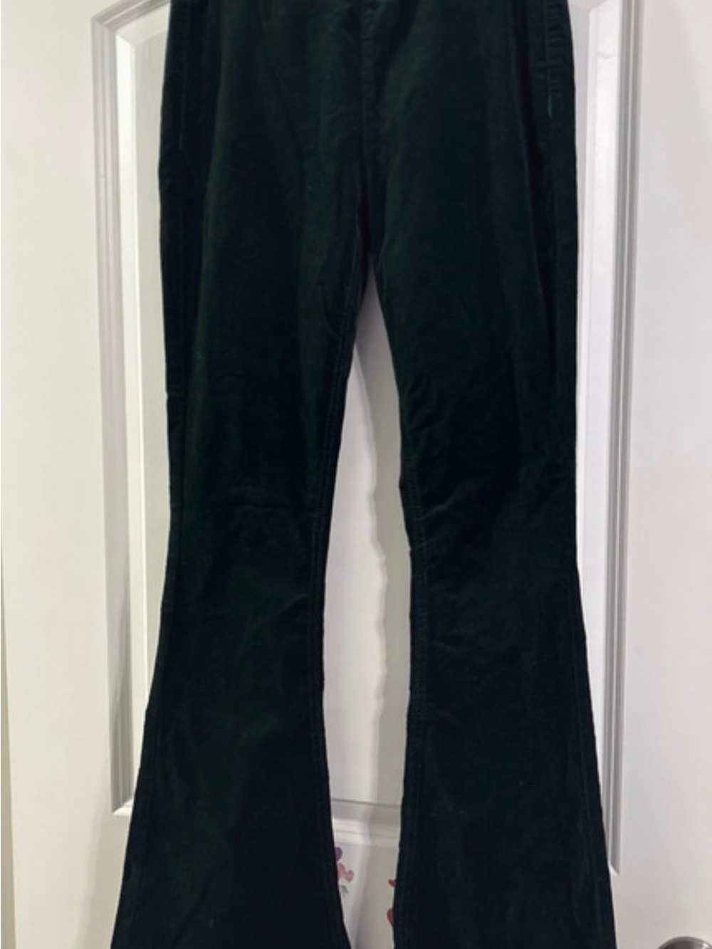 Dark Green Women's Flared Pants